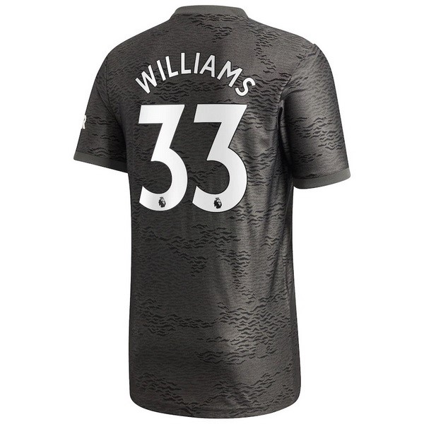Camiseta Manchester United NO.33 Williams 2ª Kit 2020 2021 Negro